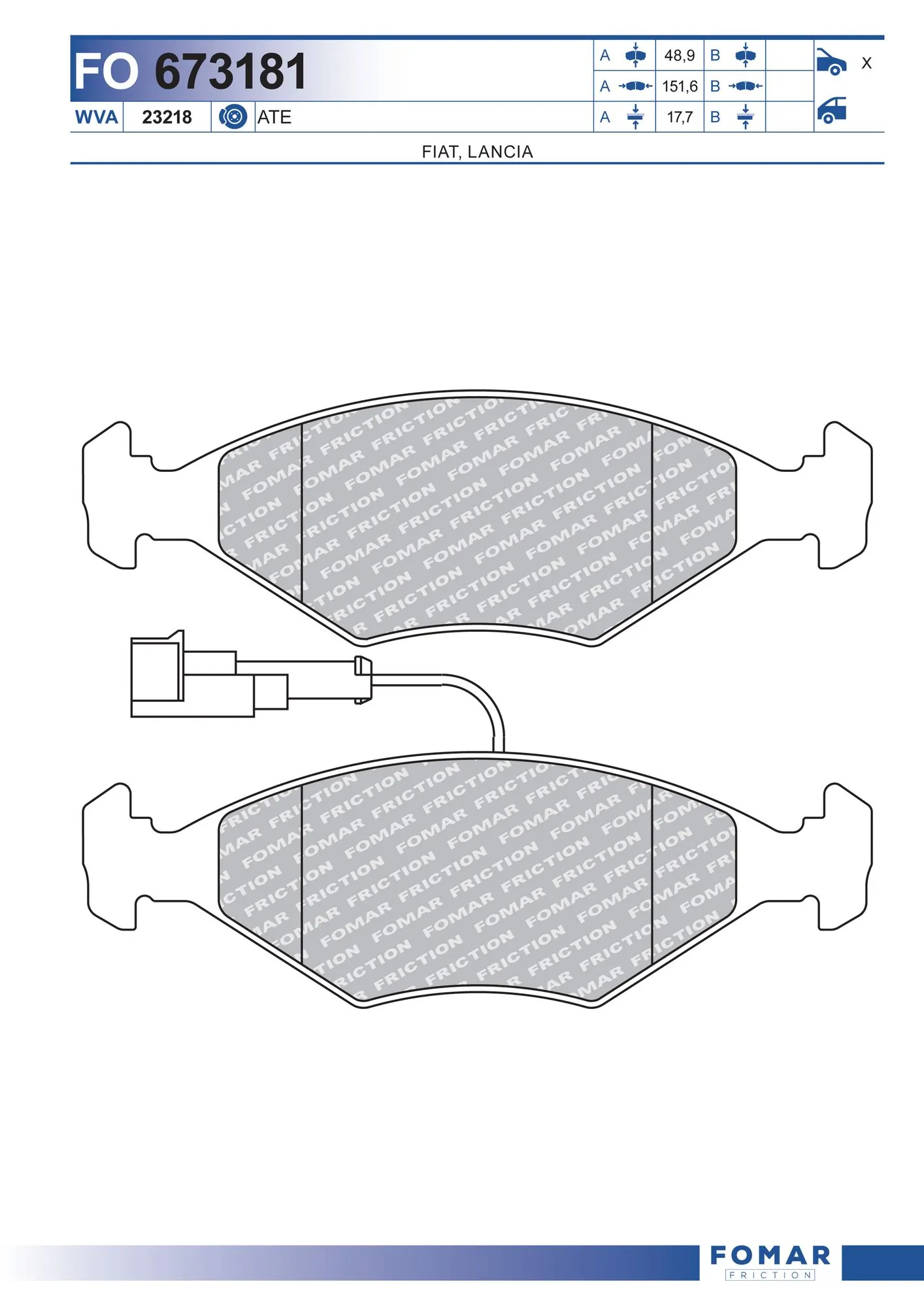 Brake Pad Set, disc brake